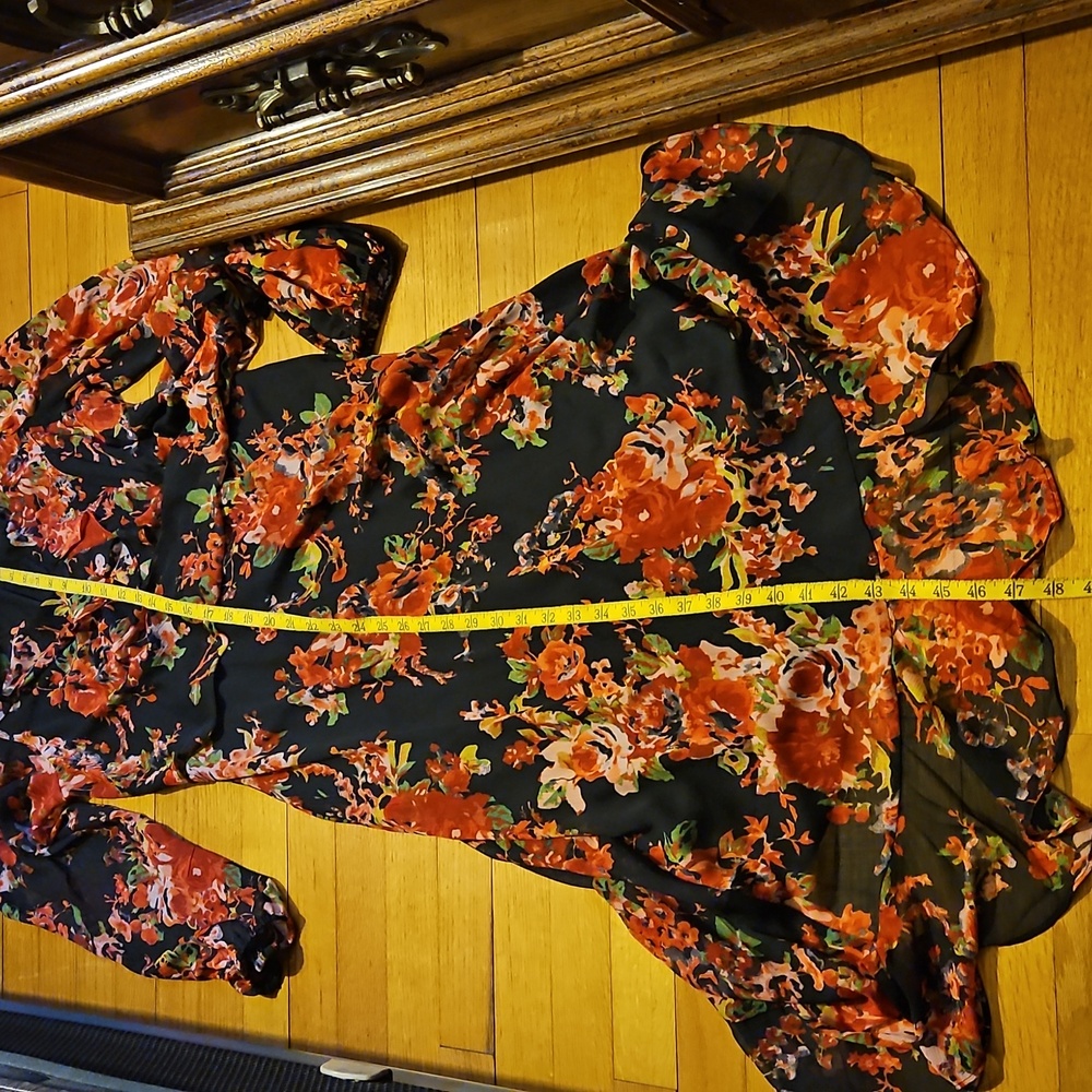 London Times Size 12 Faux Wrap Dress - Picture 10 of 16